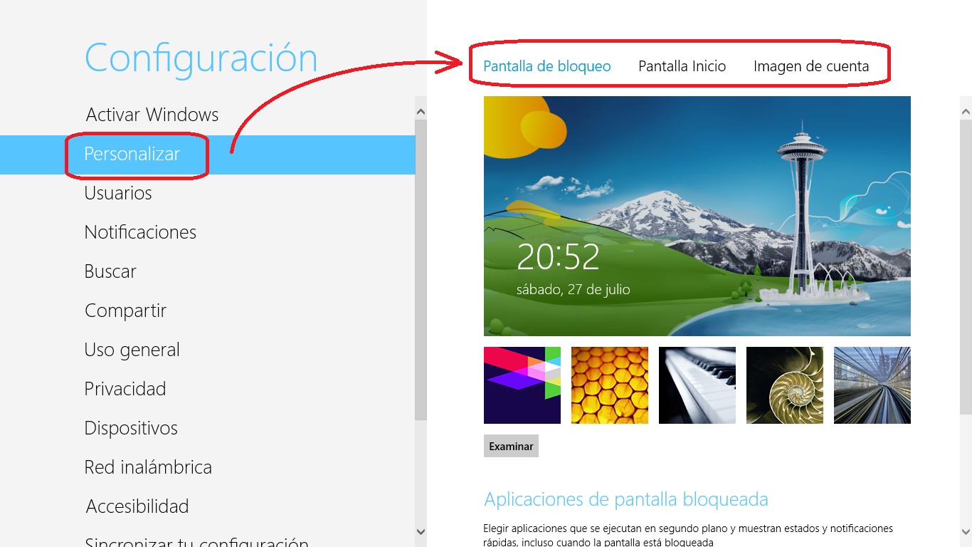 Cambiar la imagen de inicio y bloqueo de Windows 8