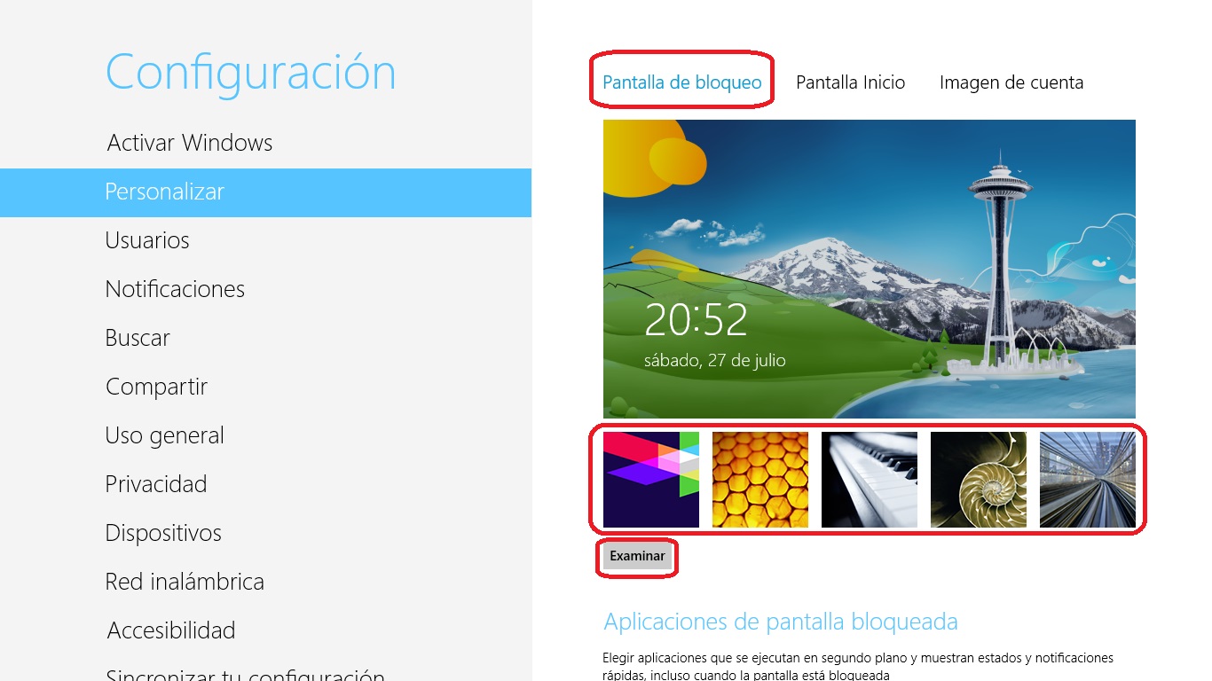 Cambiar la imagen de inicio y bloqueo de Windows 8
