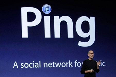 Steve Jobs en la presentación de Ping
